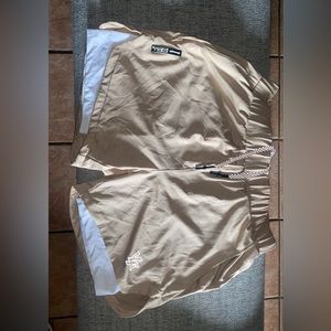 Beige/white Youngla compression shorts